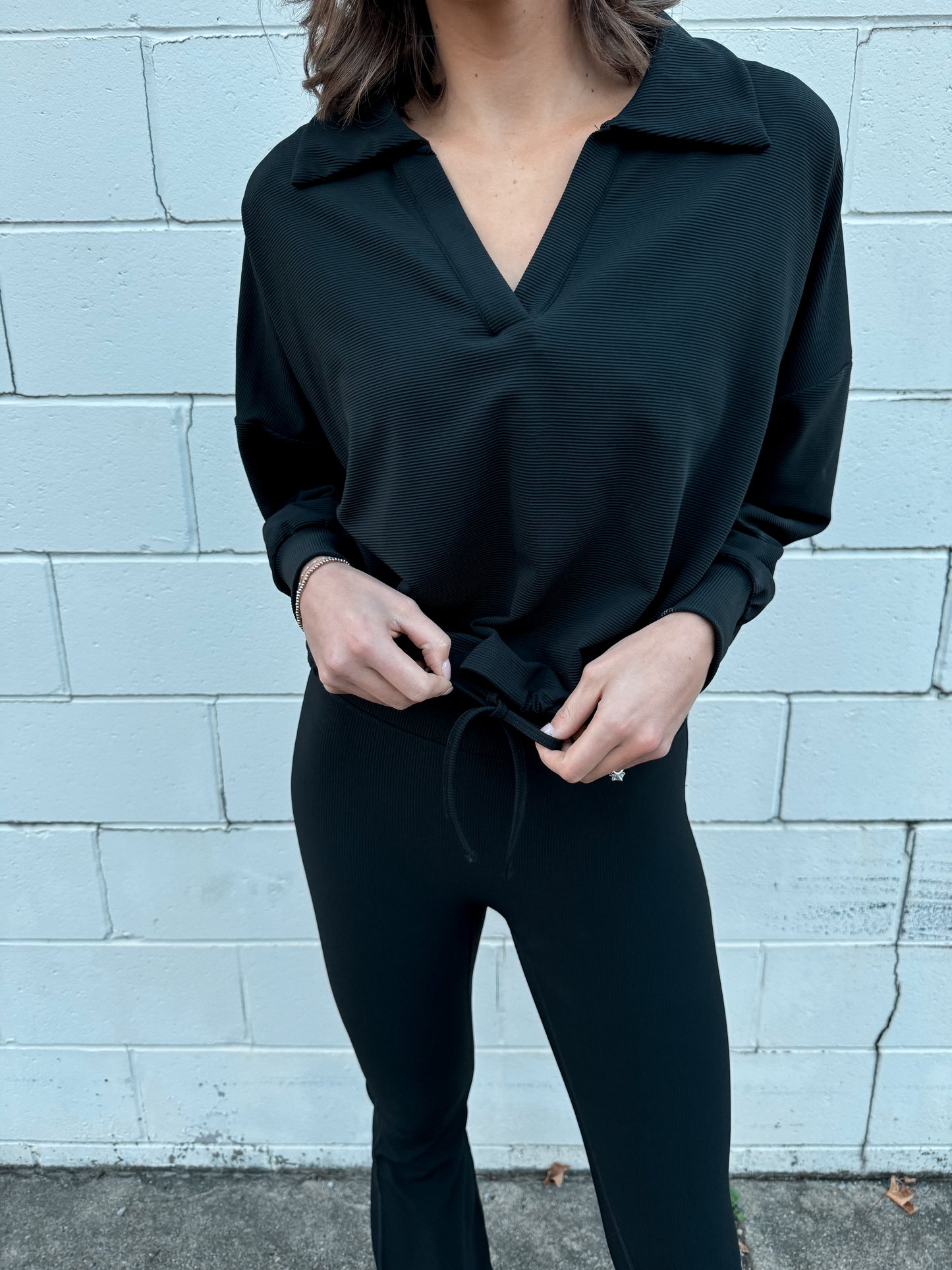 Strength Ribbed Pullover