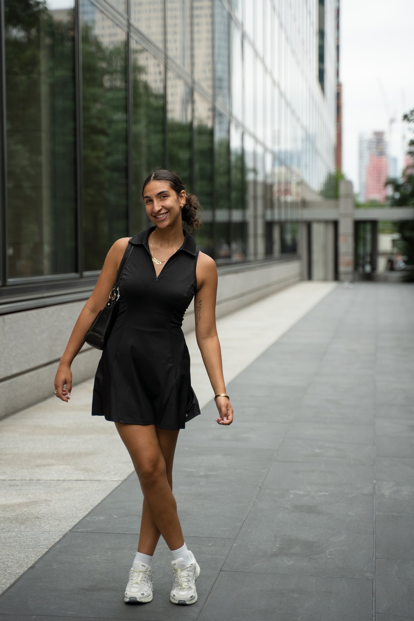 Links & Leisure Quarter-Zip Dress