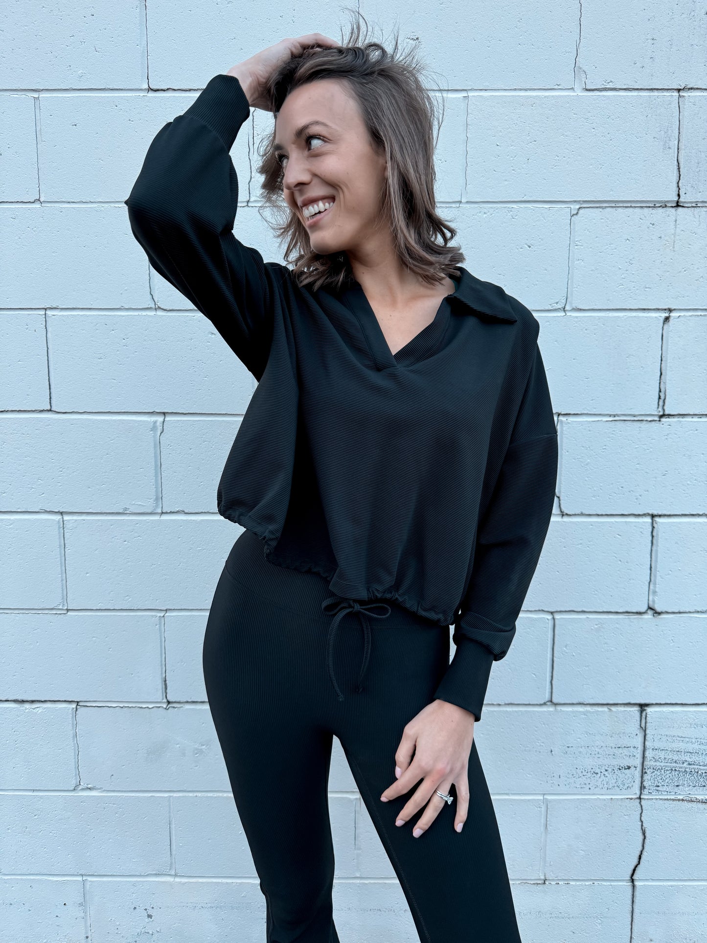 Strength Ribbed Pullover