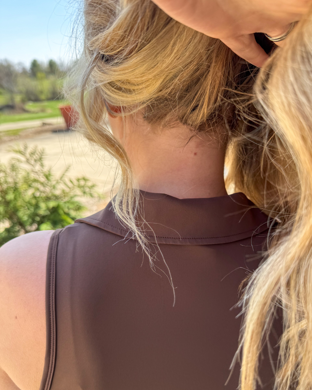 Links & Leisure Quarter-Zip Dress