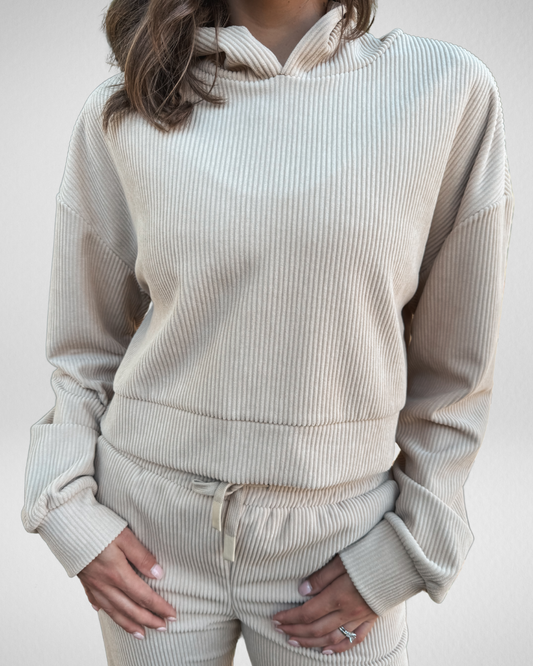 Everyday Ribbed Corduroy Hoodie