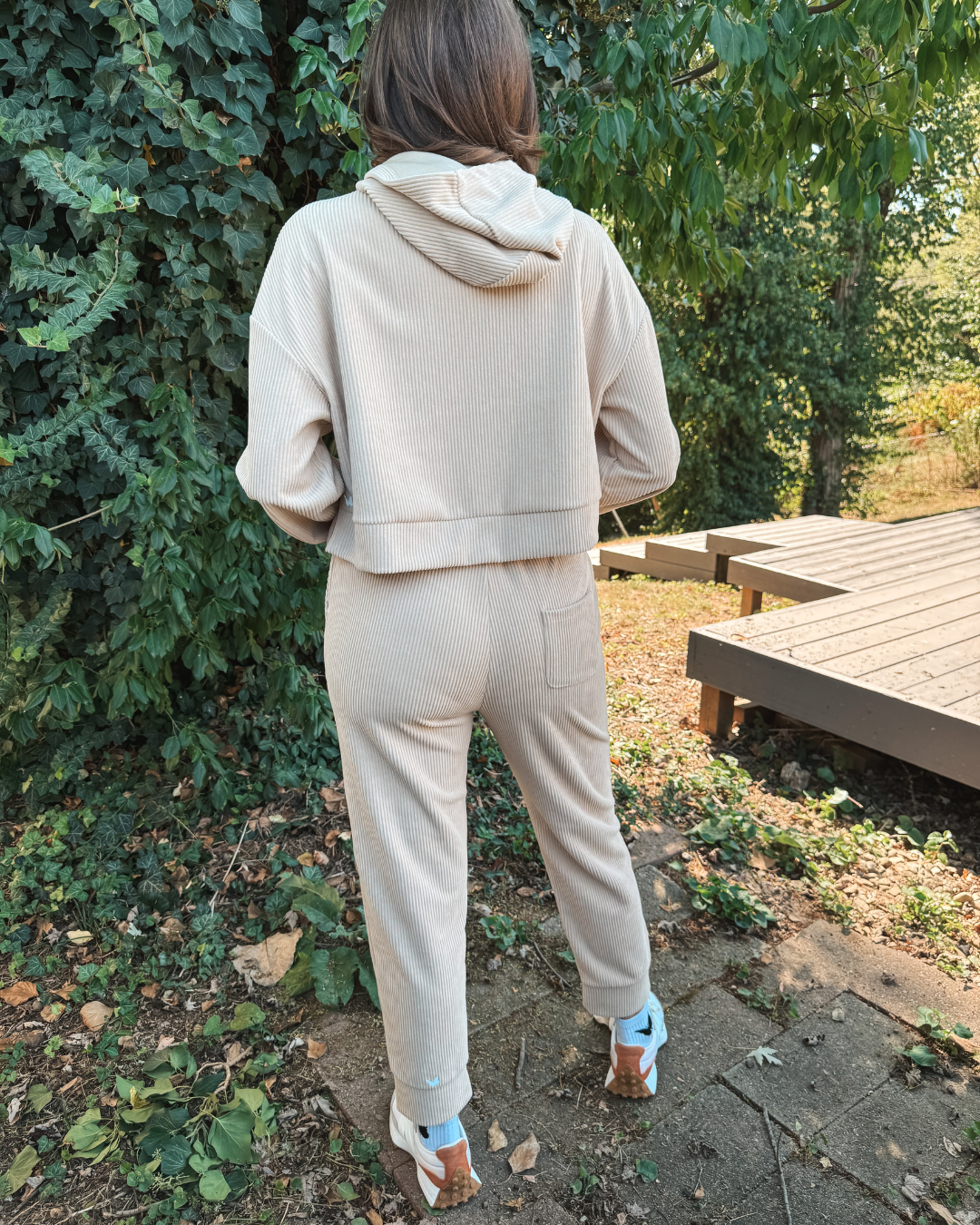 Everyday Ribbed Corduroy Hoodie