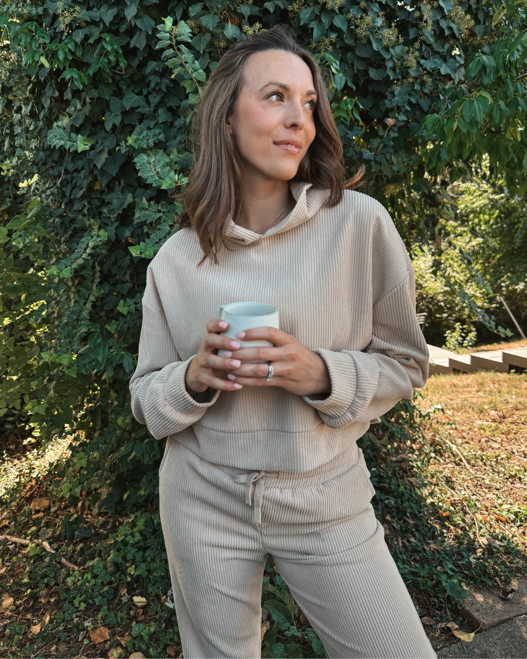 Everyday Ribbed Corduroy Hoodie