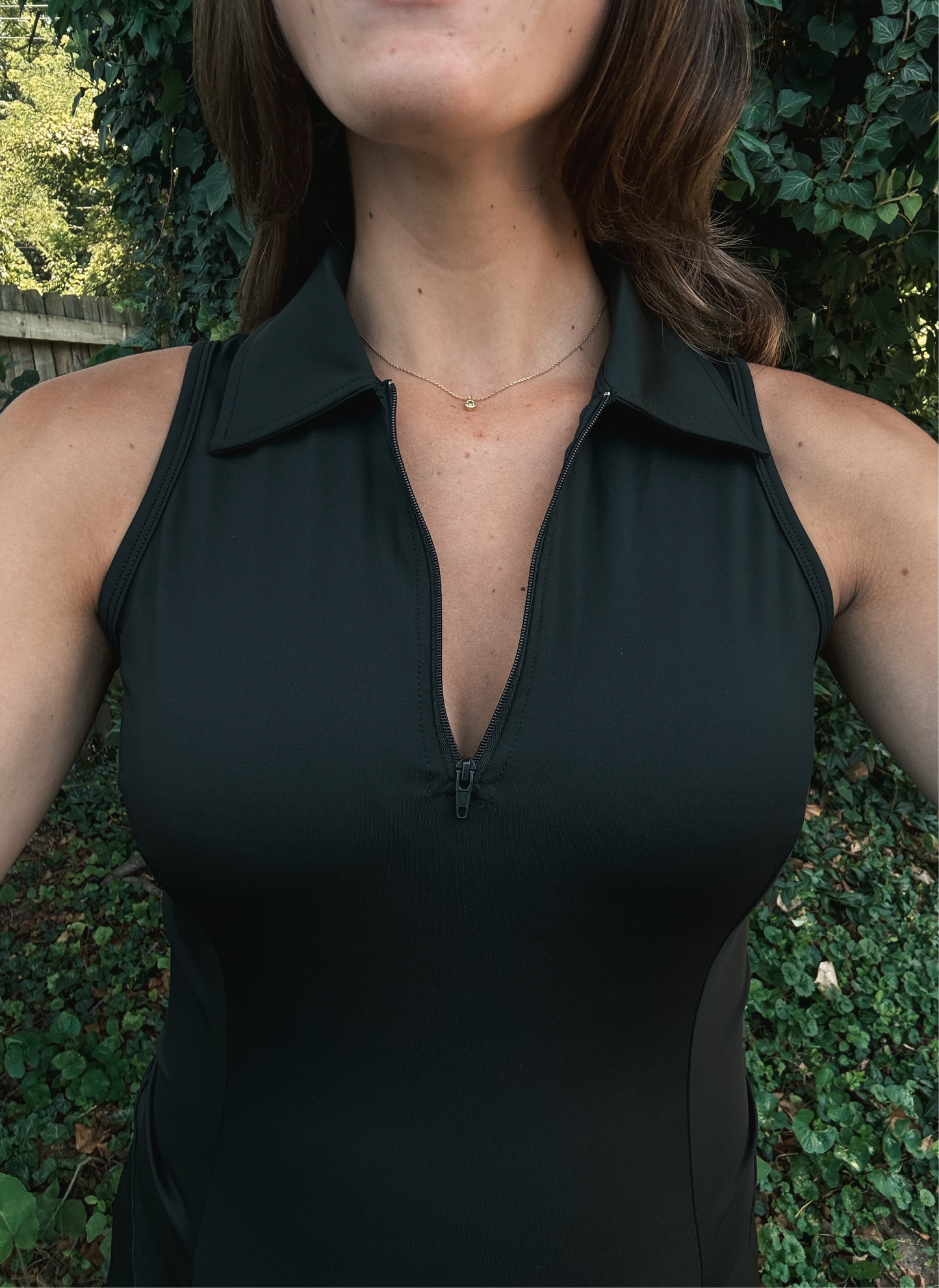 Links & Leisure Quarter-Zip Dress